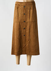 Jupe mi-longue marron CHRISTINE LAURE pour femme seconde vue