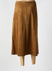 Jupe mi-longue marron CHRISTINE LAURE pour femme seconde vue