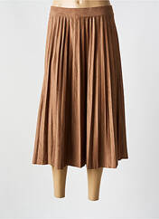 Jupe mi-longue marron CHRISTINE LAURE pour femme seconde vue