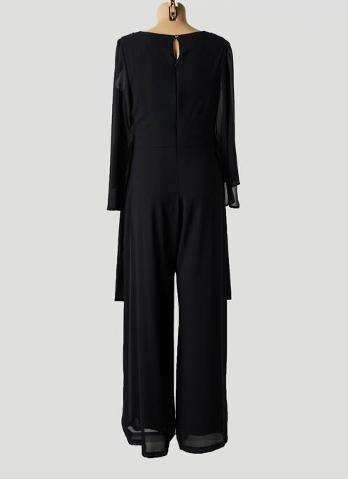 Combi-pantalon tissage crêpe manches 3/4 noir RINASCIMENTO femme