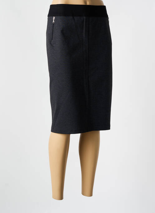 Jupe mi-longue gris CHRISTINE LAURE pour femme