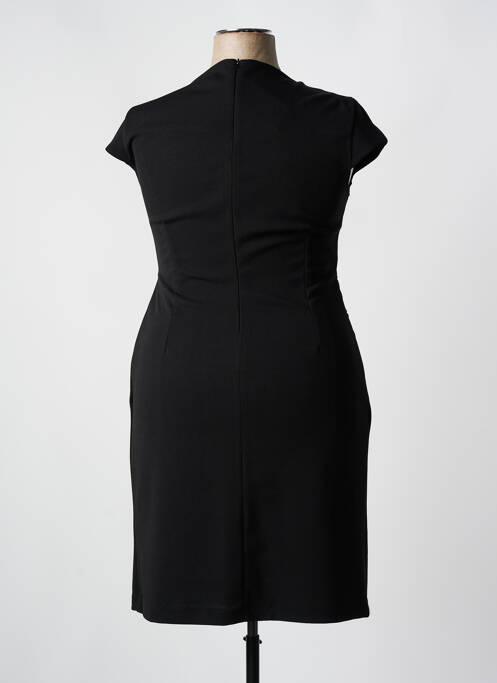 Robe mi-longue noir KITANA femme