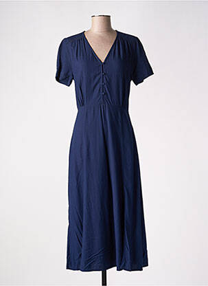 Robe longue manches courtes manches courtes bleu LA PETITE ETOILE femme