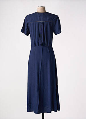 Robe longue manches courtes manches courtes bleu LA PETITE ETOILE femme