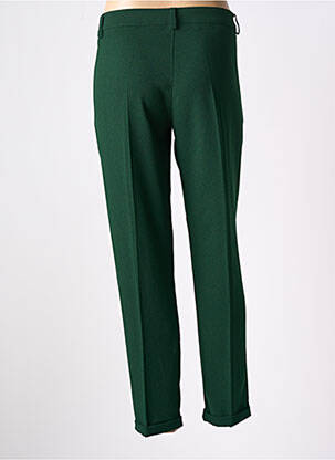 Pantalon 7/8 fermeture zippée sous rabat boutonné vert PAKO LITTO femme