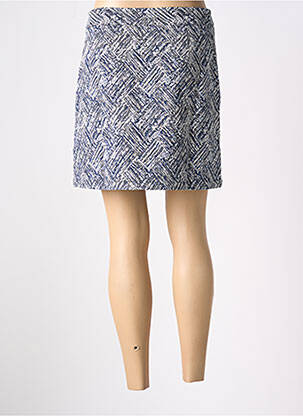 Jupe courte coupe droite bleu LA PETITE ETOILE femme