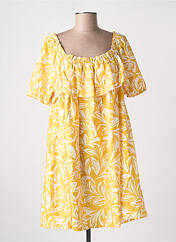 Robe courte jaune LA PETITE ETOILE pour femme seconde vue
