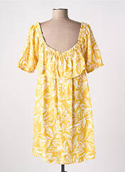 Robe courte jaune LA PETITE ETOILE pour femme seconde vue