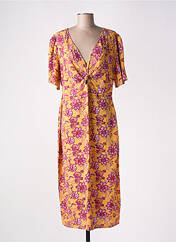 Robe longue jaune LA PETITE ETOILE pour femme seconde vue