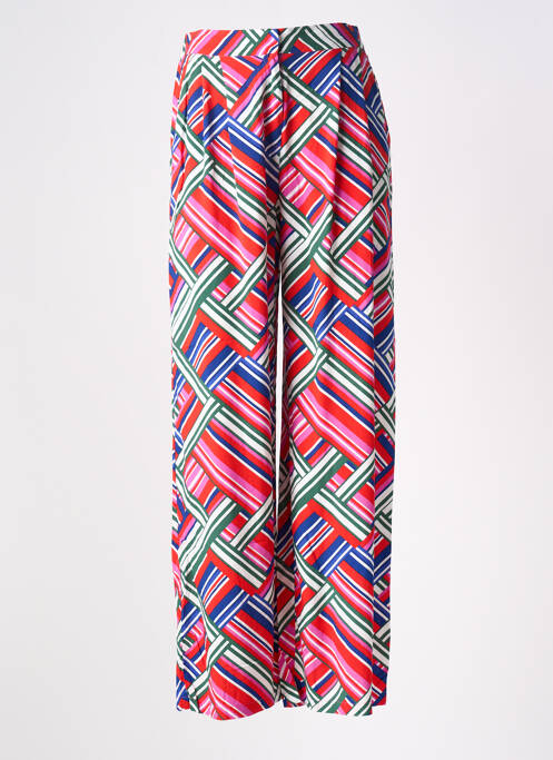 Pantalon droit taille élastique rouge LA PETITE ETOILE femme