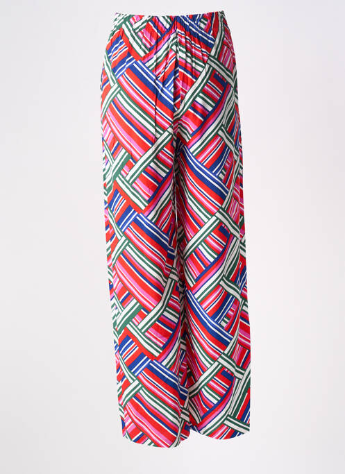 Pantalon droit taille élastique rouge LA PETITE ETOILE femme