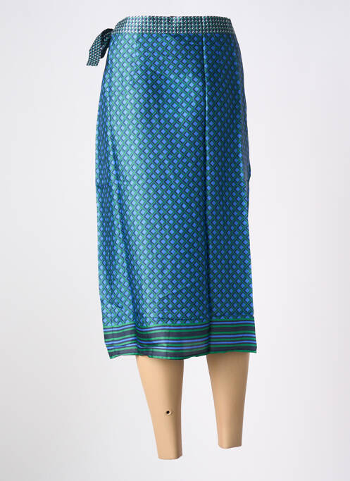 Jupe mi-longue bleu LA PETITE ETOILE pour femme