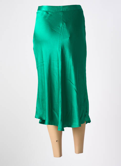 Jupe mi-longue vert LA PETITE ETOILE pour femme