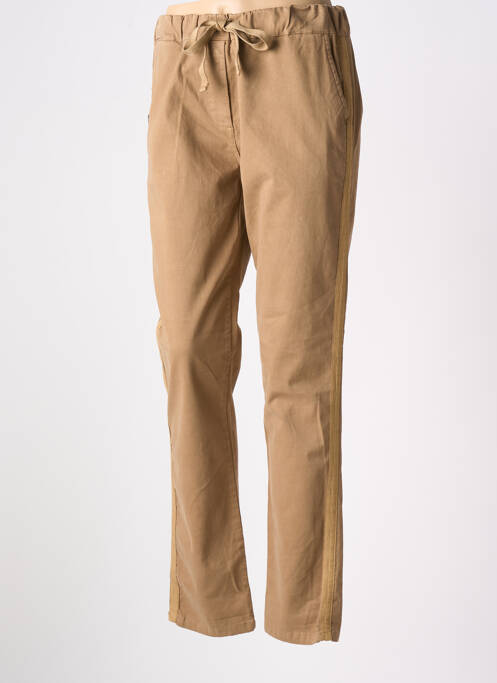 Pantalon chino beige PAKO LITTO pour femme