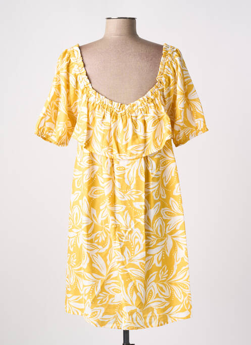 Robe courte jaune LA PETITE ETOILE pour femme