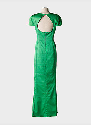 Robe longue manches courtes manches courtes vert SONJA KIEFER femme