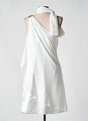 Robe mi-longue sans manche sans manche blanc FASHION NEW YORK femme