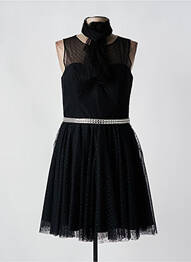 Robe mi-longue sans manche sans manche noir FASHION NEW YORK femme