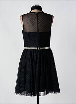 Robe mi-longue sans manche sans manche noir FASHION NEW YORK femme