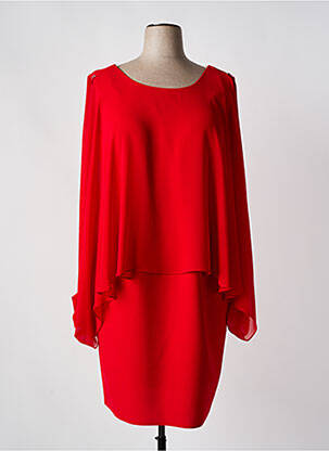 Robe mi-longue sans manche sans manche rouge TESSY femme