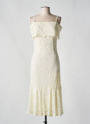 Robe mi-longue beige NINA LOO pour femme seconde vue