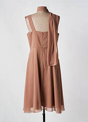 Robe mi-longue marron FASHION NEW YORK pour femme seconde vue