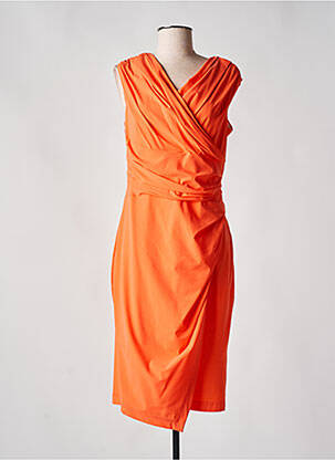 Robe mi-longue orange SONJA KIEFER pour femme