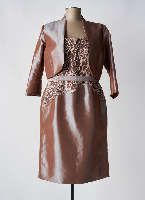 Ensemble robe marron CREATIF PARIS pour femme