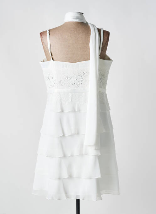 Robe courte blanc CREATIF PARIS pour femme