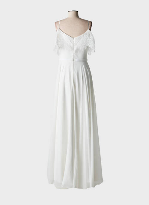 Robe longue blanc FASHION NEW YORK pour femme