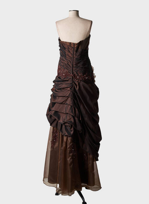 Robe longue marron MISS PARIS pour femme