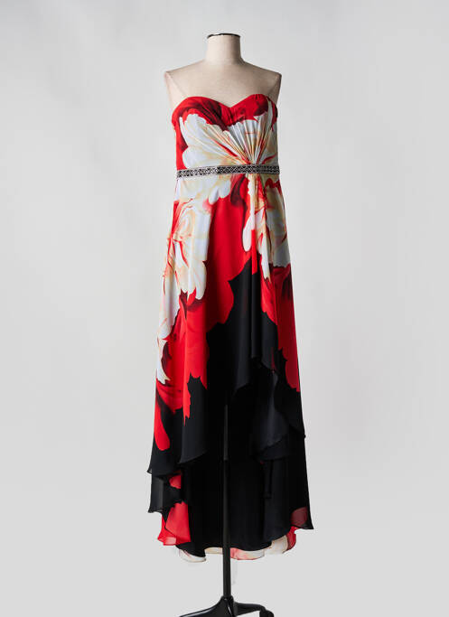Robe longue rouge FASHION NEW YORK pour femme