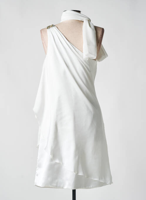 Robe mi-longue blanc FASHION NEW YORK pour femme