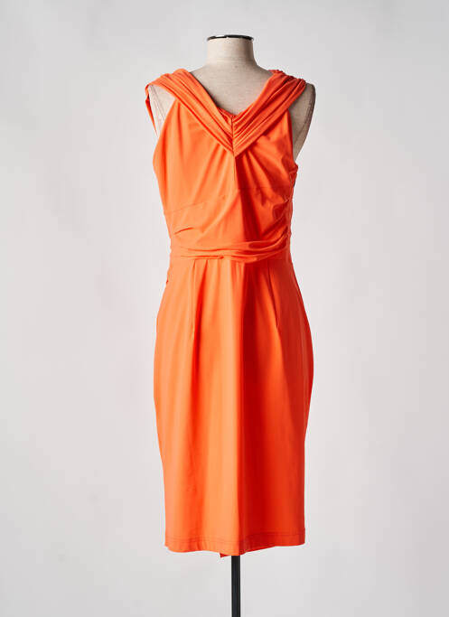 Robe mi-longue orange SONJA KIEFER pour femme