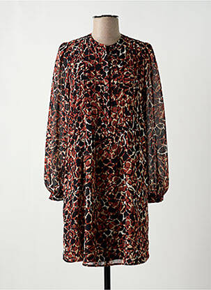 Robe courte manches longues manches longues marron ESPRIT femme
