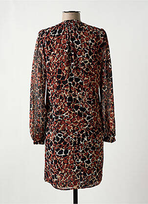 Robe courte coupe fluide manches longues marron ESPRIT femme