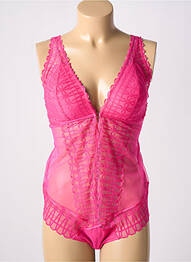 Body lingerie broderie rose MEY femme