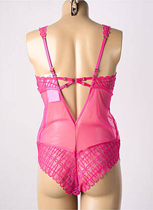 Body lingerie broderie rose MEY femme