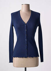 Gilet manches longues bleu OSCALITO pour femme seconde vue