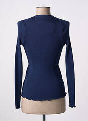 Gilet manches longues bleu OSCALITO pour femme seconde vue