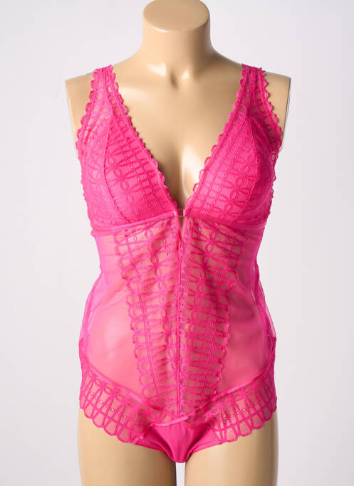 Body lingerie rose MEY pour femme
