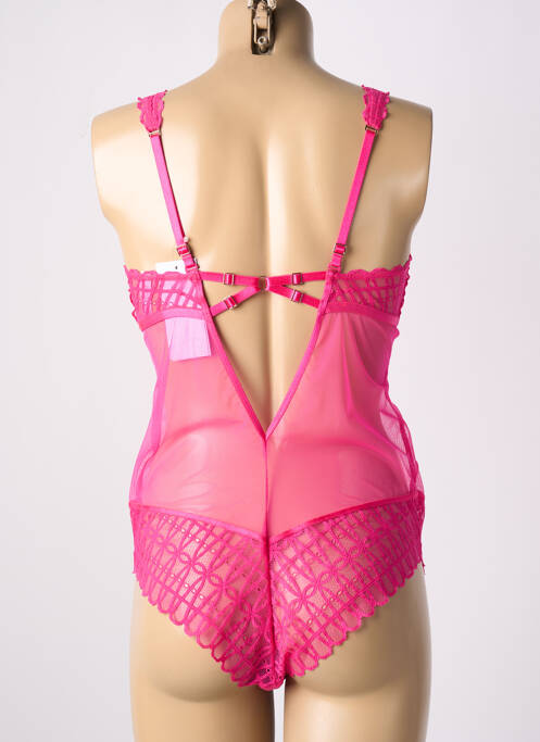 Body lingerie rose MEY pour femme