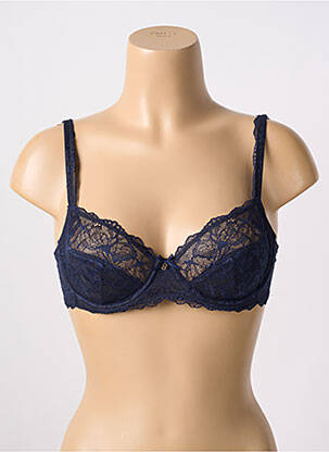 Soutien-gorge broderie haut soutien-gorge emboitant bleu MARIE JO femme