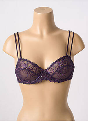 Soutien-gorge broderie haut soutien-gorge emboitant violet MARIE JO femme