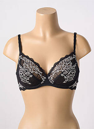 Soutien-gorge broderie haut soutien-gorge emboitant noir WACOAL femme