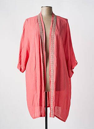 Veste kimono manches longues rose SPG WOMAN femme