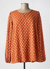 Blouse orange ZHENZI pour femme seconde vue