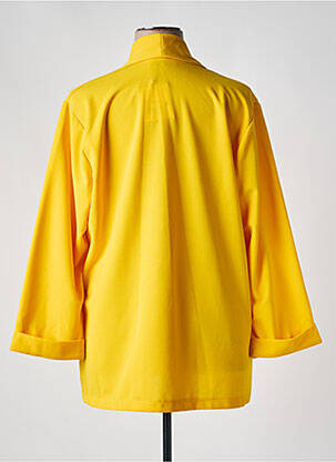 Blazer col châle jaune POMME ROUGE femme
