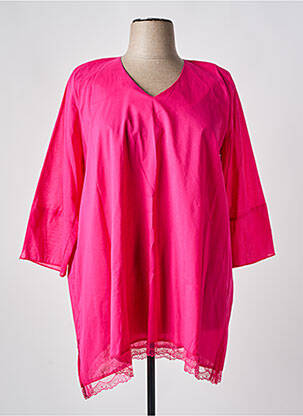 Tunique manches longues rose FRANCK ANNA pour femme