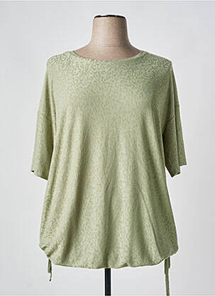 Top manches courtes manches courtes vert YESTA femme